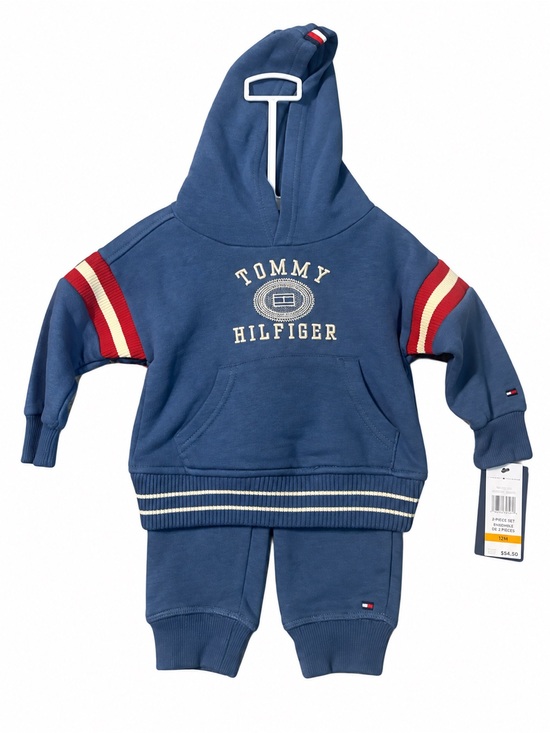 Tommy Hilfiger Other - Tommy Hilfiger Navy Blue Hooded Sweatshirt & Joggers Set Size 12 M